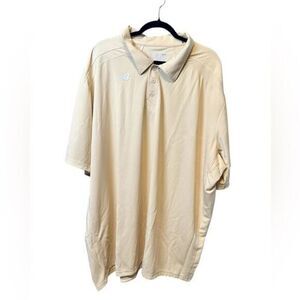 NWT New Balance Men’s Big & Tall Cream/Light Tan Performance Polo - Size 5XL